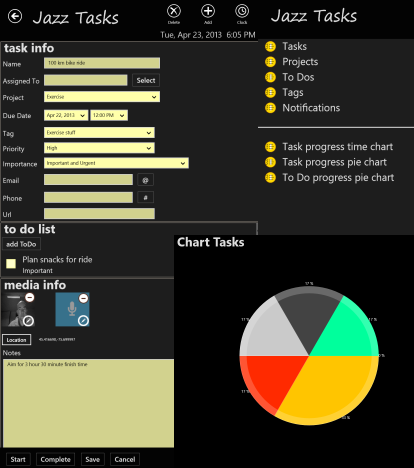 Check out Jazz Tasks at the Windows 8 store